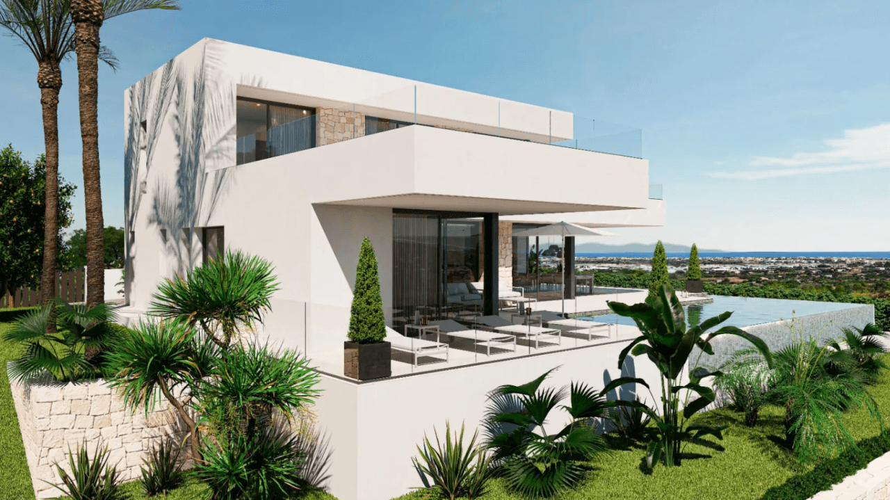 obra nueva chalet de lujo con gran parcela y vistas espectaculares