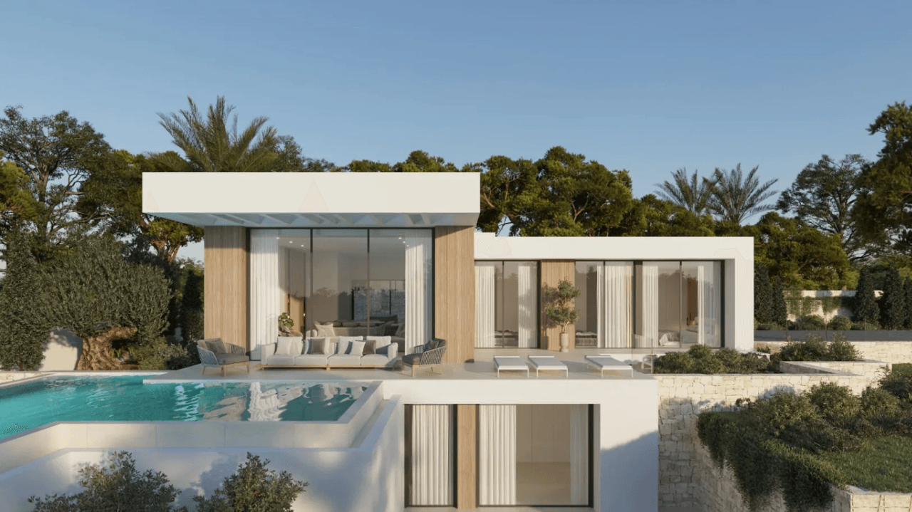 Nueva promoción de VILLAS de lujo con vistas al mar en Denia .
