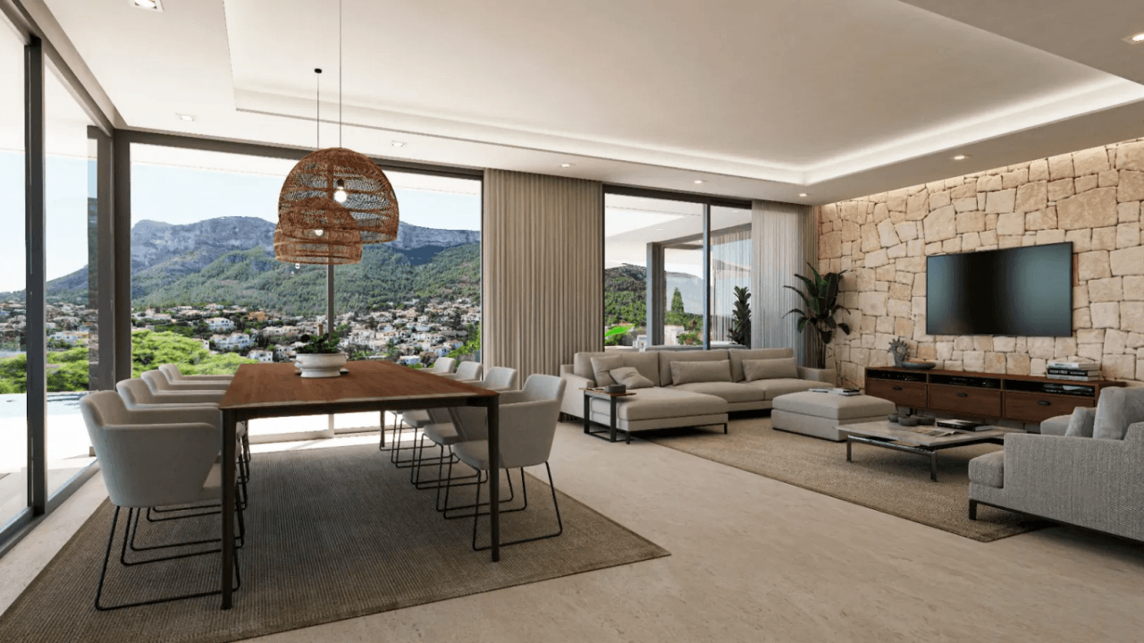 obra nueva chalet de lujo con gran parcela y vistas espectaculares