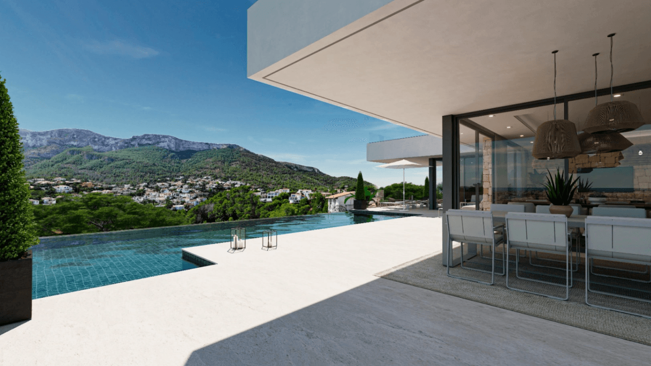 obra nueva chalet de lujo con gran parcela y vistas espectaculares