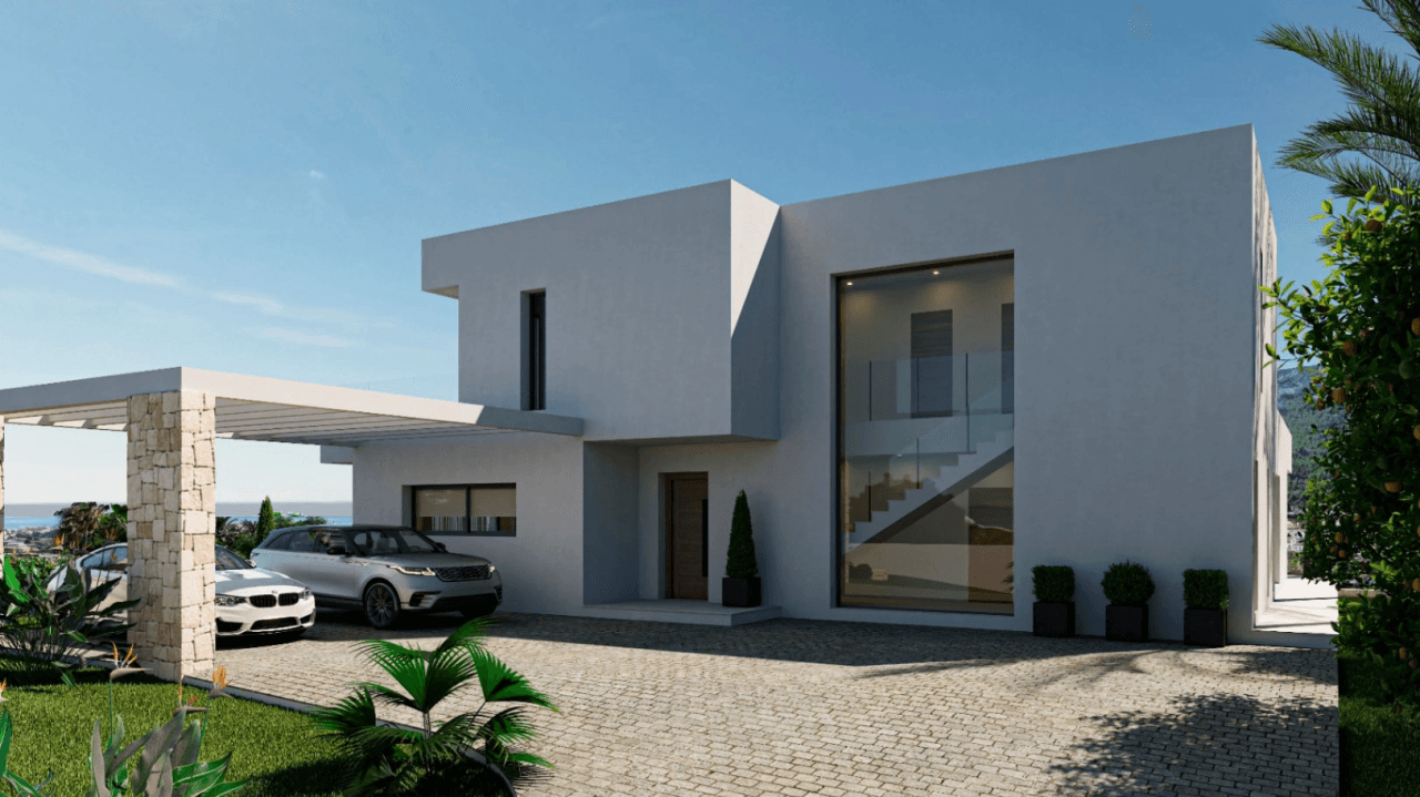 obra nueva chalet de lujo con gran parcela y vistas espectaculares