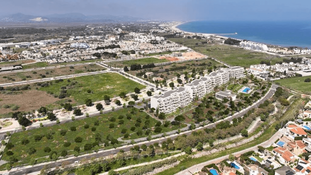 Obra Nueva en Denia apartamentos a solo 250 metros de la playa de Denia.