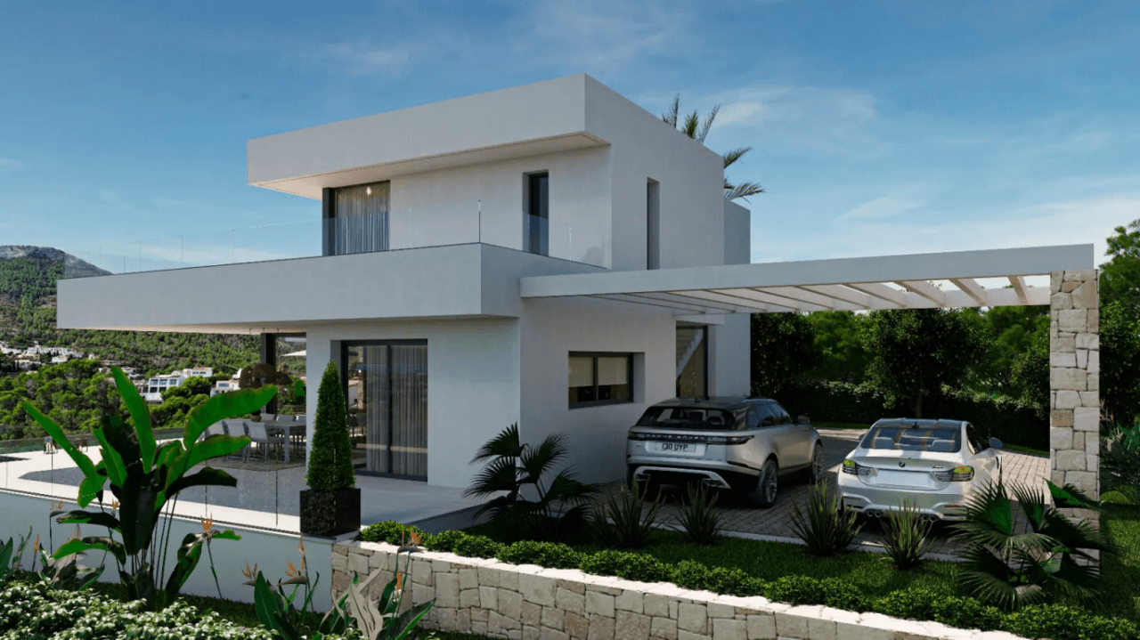 obra nueva chalet de lujo con gran parcela y vistas espectaculares